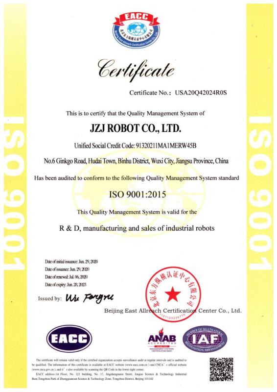 ISO9001 - Wuxi Xinyi Precision Mold Co., Ltd.