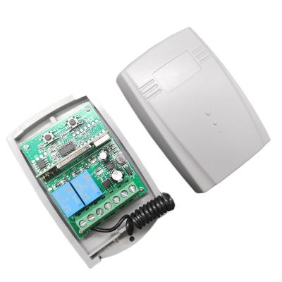 China Universal waterproof 433mhz 2 channel automatic gate receiver with AC/DC9-24v voltage used for garage door gate control for sale