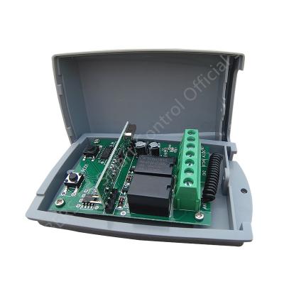 China Auto Interrupt Long Range 2 Channel RF Transmitter And Receiver For Universal Door Auto RF Radio Receiver for sale