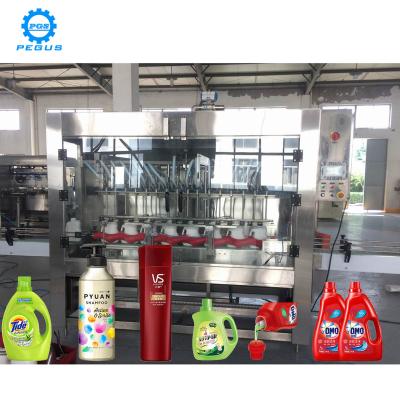 China Food Cosmetic HDPE Bottle Liquid Filling Project For Detergent Filling Machine for sale