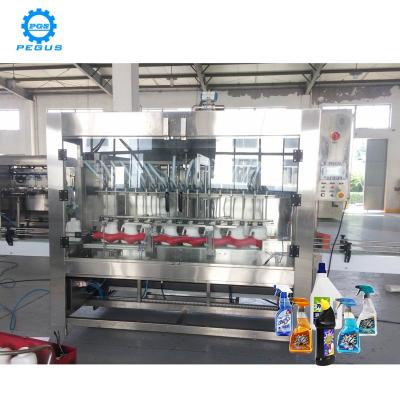 China Food Glass Bottle Cosmetic Liquid Filling Machine For Liquid Detergent Filling Production Line for sale