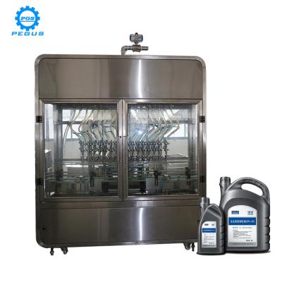 China Automatic Food Motor Oil Packing Plant For Plastic Bottle for sale