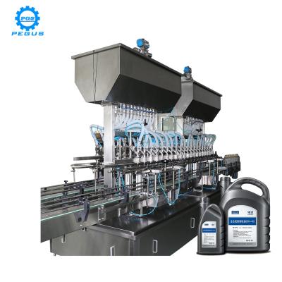 China Automatic Food Engine Oil Filling Production Line For Plastic Bottle for sale