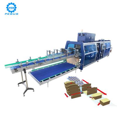 China Beverage Glass Bottle Beer Wrap Around Carton Packing Machine For Sale for sale