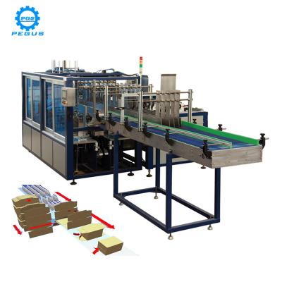 China Automatic Beverage Wrap Around Cardboard Hot Glue Packer for sale