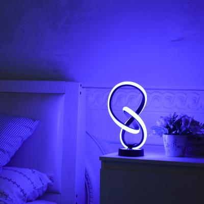 China Dimmable RGB Morden Desgin Nightstand Three Way Special Shaped Touch Control Cool Light For Table Desk Dimmable LED Light for sale