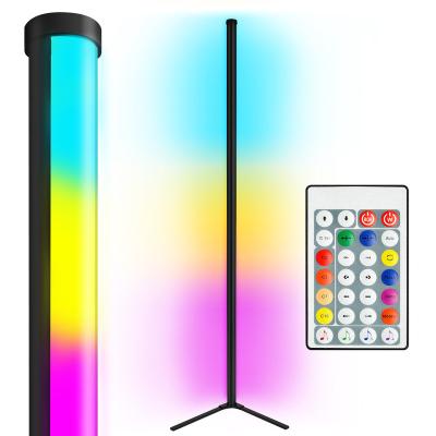 China 60 Modern Ambient Reading LED Floor Lights With Remote Control And RGB Dimmable Modern Decoration For Living Room for sale