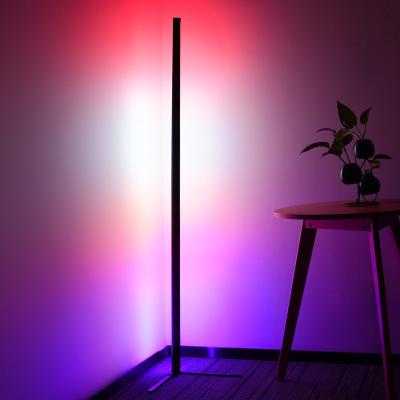 China 60 Modern Ambient Reading LED Floor Lights With Remote Control And RGB Dimmable Modern Decoration For Living Room for sale