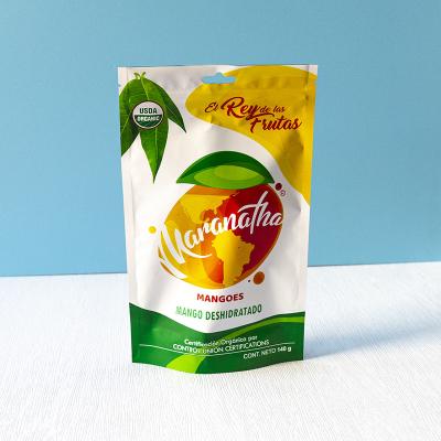 Chine Enveloppe de mangue séchée imprimée personnalisée réutilisable Sacoche en gros Biodégradable Snack Bag Ziplock de qualité alimentaire à vendre