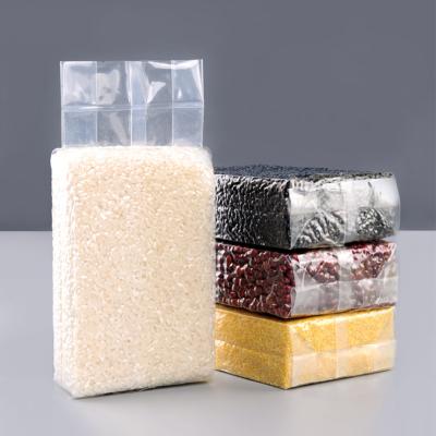 China Clear Plastic Vacuum Packaging Bags For Food Ideal For Rice Brick Packaging GRS BRC for sale