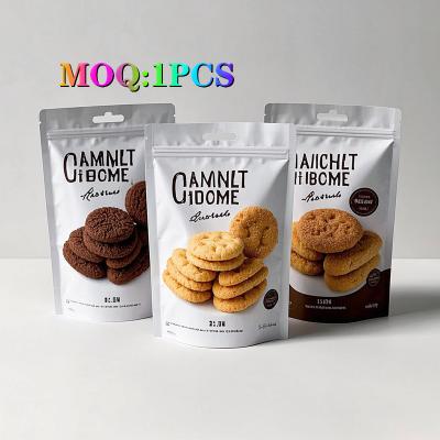 China Sacos de embalagem de alimentos à prova de odor personalizados para Baklava Biscoito Croquete Crisp Snack Saco de plástico com fecho à venda