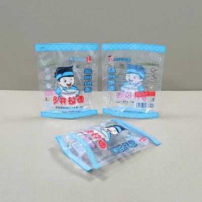 China Custom Vegan Friendly 100g 150g 200g 250g Transparent Stand Up Pouches Food Bags Mylar Bags For Frozen Food for sale