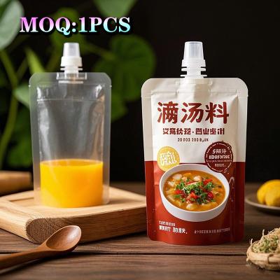 Chine Emballage écologique en plastique liquide recyclable sur mesure Poche à ressort boisson jus sacs à éplucher détergent liquide de lavage Emballage Doypack à vendre