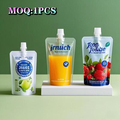 China Wholesale Stand Up Spout Bag Drinking Plastic Packing Bag Liquid Pouches Juice Package Food Spout Pouches for sale