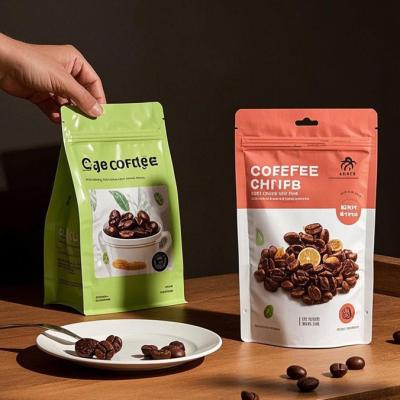 China Custom Printed Matte Stand-Up Pouches – Partial Window Visibility, Resealable Zipper, FDA-Compliant For Food for sale