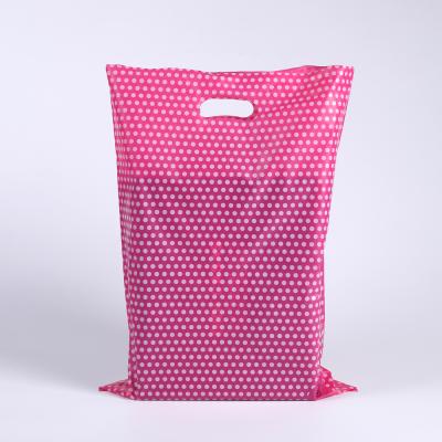 China Recyclable Custom Heavy Duty Die Cut Plastic Color Shopping Carry Bag With Handle Bags for sale