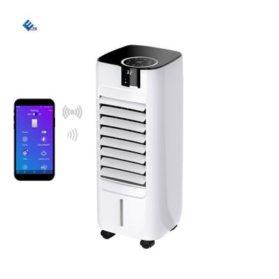 China Wifi Bluetooth Controlled Portable Wifi App Control Mini Air Cooler With Remote Mini Water Tank Evaporative Air Cooler Fan for sale