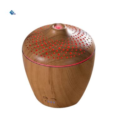 China Car Humidifier Oil Diffuser Factory Success Aroma Diffuser 300ml Wooden Grain Mini Humidifier for sale