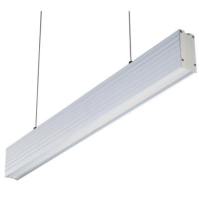 China Parking Lot Supermarket Shop 4ft Tube 50W Desk Fixture Commercial Linkable 5ft Linear Batten Led Linear Light for sale