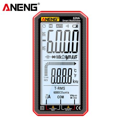 China ANENG 620A Digital Multimeter Transistor Smart Testers 6000 Counts True RMS Automatic Capacitance Meter Temp Resistance 620A for sale