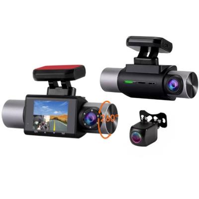 China Built-in GPS 3 Lens 1080p Picture In Picture Car Dash Cam With Gps Tracking for sale