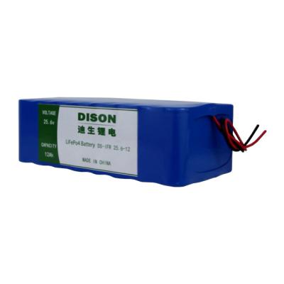 China Batería a prueba de explosión LFP 26650 25.6v 12Ah LiFePo4 Batería de ion litio fosfato en venta