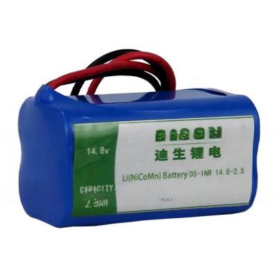 China Tasa de descarga de 2C 14.8v 2.5Ah NMC Batería de iones de litio Li NiCoMh para limpiador de robots en venta