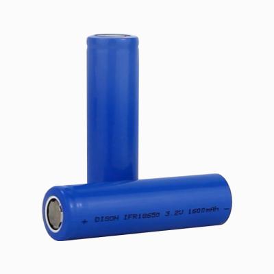 China IFR 18650 3.2v 1600mAh LiFePO4 Cylindrical Lithium Ion Battery for Emergency Driver Endure 70C High Temperature for sale