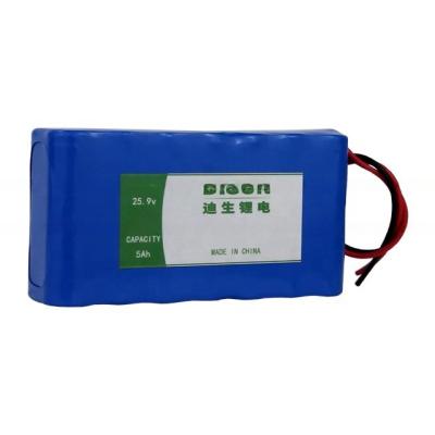 China Li NiCoMn 25.9v 5Ah NMC Lithium Ion battery pack with self-protection PTC, CID for sale