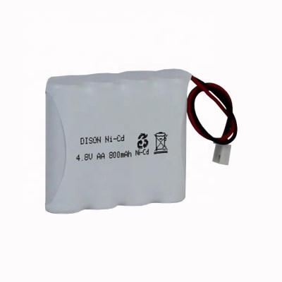 China NiCd 4.8V AA 800mAh Batería recargable para iluminación de emergencia en venta