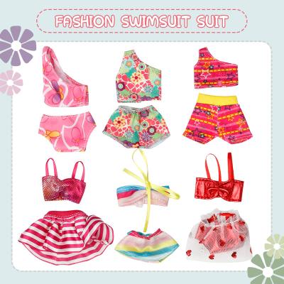 China Cartoon Toy New Fashion 18 Pieces Vacation Beach Doll Clothes Doll Accessories Set for sale