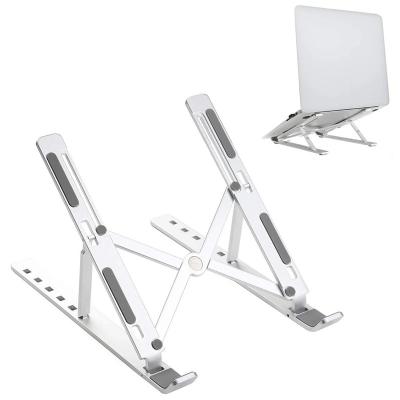 China Portable Foldable Foldable Aluminum Notebook Stand Notebook Height Adjustable Laptop Stand for sale