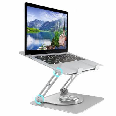 China (Size) 360 Adjustable Rotating Base Laptop Stand Portable Computer Stand For Laptop Stand For Desk for sale