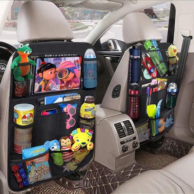 China Luxury Universal Automotive Multi-Pocket Storage Bag Multi-Pocket Organizer Tablet Holder Back Seat Interior Car Accessory Tishing Storage / Stowage Storage for sale