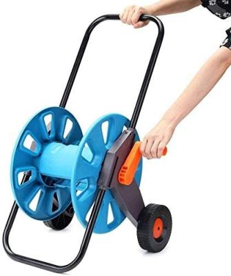 China Adjustable Garden Trolley Agriculture Irrigation Water Pipe Cart Portable Garden Hose Watering Reel with Wheel for sale