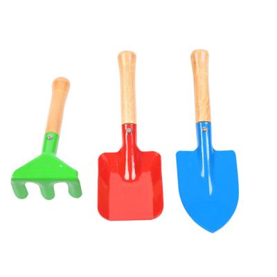 China Garden Shovel Factory Selling 3pcs Set Outdoor Garden Tools 3 Piece Set PA Shovel Garden Use Chromatic Gardening Shovel for sale