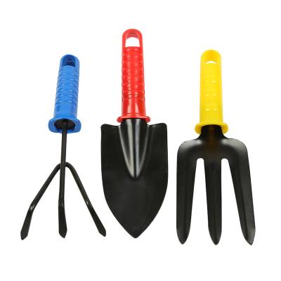 China Garden Shovel Plant Selling 3pcs Set Survival Camping Rise Plants 3 Piece Set Garden Use Iron Shovel for sale