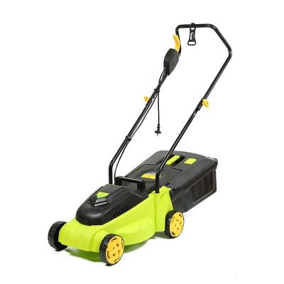 China Grass Box Factory Selling Carbon Brush Motor Tied Plastic Metal Powered Electric Lawn Mowers for sale