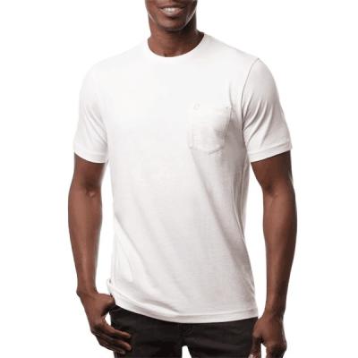 China Polyester Sustainable T Shirt 100% Cotton , White Oversized Heavyweight T Shirt For Men 100% Cotton for sale