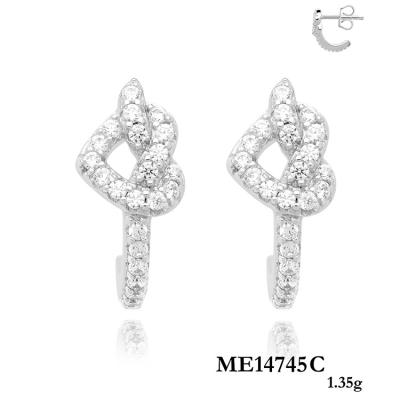 China New Personality Diamond Metal Color-Resistant Zircon Earrings FASHIONABLE Exquisite Geometric Stud Earrings for sale