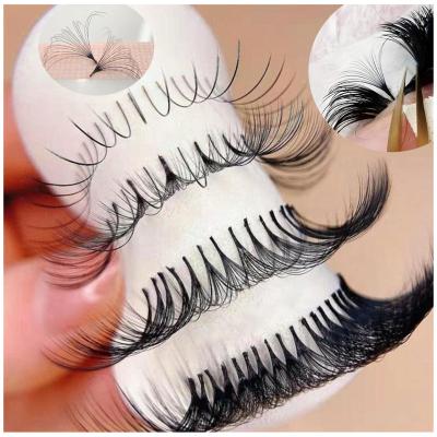 China Long Real Natural Mink Eyelash ExtensionCustomer 0.07 /0.05 Lash Extensions OEM Easy Fan Volume Automatic Fanning Russian Eyelashes Extens Hand Made for sale