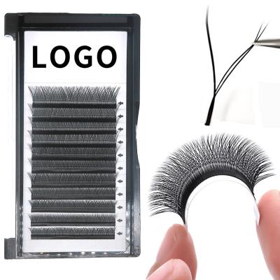 China Long Double Layers 4D Y Shape 2d Eyelash Natural Individual Eyelash Extensions Private Label Volume Lash Extension For Makeup0.03 0.05 0.07 mm Y for sale