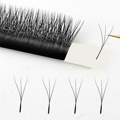 China 2D 3D Crisscross YY Auto Blooming Shape W Clover Eyelash Extensions Premade Volume Fans Lashes Makeup Supplies for sale