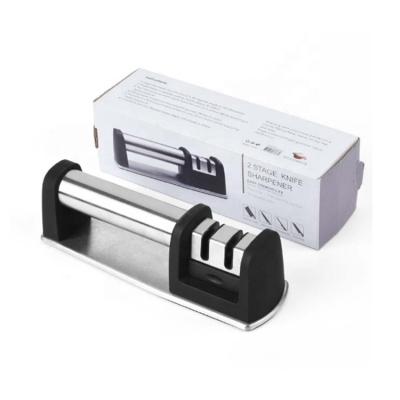 China Viable Professional Two-Stage Knife Sharpener Helps Repair, Restore and Polish Blades Kitchen Knife Sharpener for sale