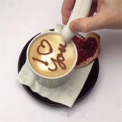 China Viable Hot Sale Electric Latte Art Pen Cake Decoration Pen Coffee Carving Pen Baking Pastry Tools for sale