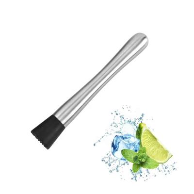 China 8 Inch Mojito Sustainable Bar Tools And Drink Muddler Stainless Steel Cocktail Messy for sale