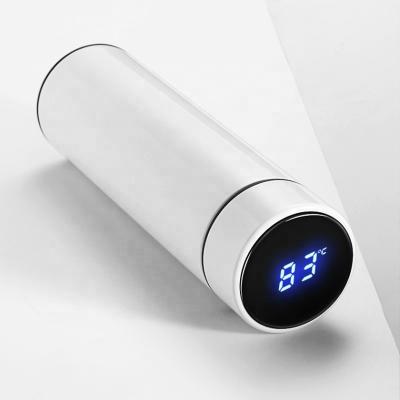 China Viable Double Wall Designer Time Marker Thermo Reminder With Led Temperature Display Vacuum Flask Stainless Steel Smart Water Bottle for sale