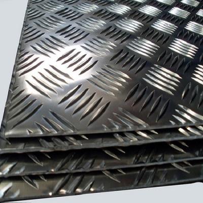 China 3003 Aluminum Sheet 5052 Aluminum Checkered Plate Diamond 5754 Brite Tread Plates 5 Bars Checker Plate for sale