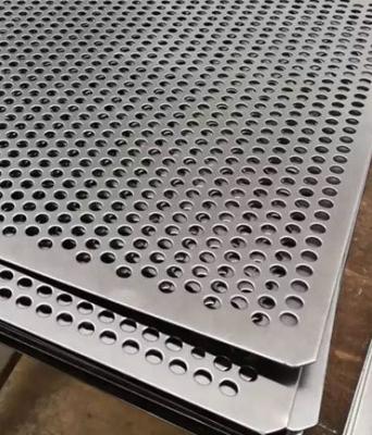 China 0.8mm Aluminum Round Hole Perforated Metal Sheet Decorative Galvanized Slotted Mesh Expand Plate for sale