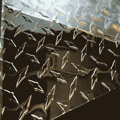 China 3003 5052 Checkered Patterns Industrial Diamond Aluminum Plate Cold Rolled 0.125 Inches for sale